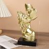 Artesanías de Resina de Pareja de Personajes Simples Nórdicos Decoración para el Hogar Entrada Mueble de TV Escritorio Decoración de Alta Gama