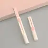 Conjunto Cilíndrico Telescópico para Aparar Sobrancelhas, Lâmina de Sobrancelha de Aço Inoxidável com Micro-Distância, Ferramenta de Beleza, Lâmina Telescópica para Aparar Sobrancelhas, Portátil