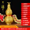 Adornos de calabaza de latón chismean dinero de los cinco emperadores calabaza de cobre calabaza pequeña auspiciosa colgante para el hogar sala de estar