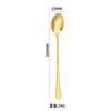 Cuchara de mango largo cuchara para revolver cuchara pequeña acero inoxidable cuchara para hielo cuchara para té con leche tienda de postres cuchara para condimentos cuchara larga para hielo