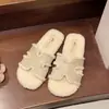 Pantuflas peludas de felpa cálidas y suaves para mujer, para interior y exterior, nuevo estilo 2026 Primavera/Otoño, zapatos tipo slip-on perezosos para mujer