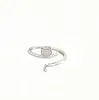 Anillo de Gato Estilo Coreano con Circonita para Mujer Super Brillante Nicho Femenino Lujo Ligero Banda Abierta Ajustable para Dedo Índice Joyería de Mano