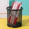 2026 Nuevo Estilo Estilo Ins Portalápices de Malla de Hierro Estudiante Oficina Escritorio Cuadrado Redondo Caja de Almacenamiento Multifuncional