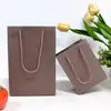 Bolso de Papel Especial con Patrón Cepillado Dorado, Empaque de Regalo en Blanco, Caja de Joyería, Bolsa Pequeña, Exquisita Bolsa de Regalo