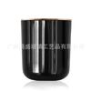 Hongyu Personalizado 96110 Vaso para Velas de Fondo Curvo Vaso para Velas Oro Rosa con Tapa Botella de Vidrio de Fondo Curvo