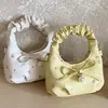 Bolso de Mano Plegado con Lazo Estilo Coreano de Nicho para Mujer Primavera 2026, Nuevo Bolso de Hombro Chic de Moda para el Trabajo