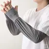 Verano M Letra Protección Solar Mangas de Hielo Pesca al Aire Libre Ciclismo Anti-UV Mangas Sueltas Transpirables Bordadas