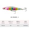 Cebo señuelo Señuelo tipo lápiz de hundimiento lento 80 mm/16 g para pescar lobina y pez de boca superior, Entrega directa de fábrica 9025