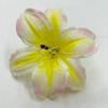 Cabeça de flor artificial 3D cabeça de flor de lírio grampo de cabelo material de flor falsa cabeça de flor sentido avançado flor artificial flor de seda lírio chapéu flor