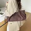 Bolso de mano de ante para el día a día con estampado de leopardo, de un solo hombro, nuevo y versátil 2026, bolso de moda retro para el antebrazo de mujer, diseño simple