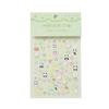 Parche de Uñas 5D en Relieve Dibujos Animados Infantiles Sanrio Kulomi Impermeable Hello Kitty Luminoso Niña Pegatina Arte de Uñas