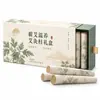 Cajas de embalaje personalizadas para palillos de moxibustión, diseño de caja de regalo herbal estilo chino, caja de cajón, caja de tapa superior e inferior y caja de avión impresa