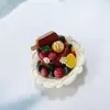 Adesivos de Geladeira de Resina de Comida Simulada Fruta Leite de Coco Refrescante de Hainan Pão Sorvete Adesivos Magnéticos Decoração de Móveis