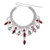 Collar de strass de lujo transfronterizo de AliExpress Moda europea y americana collar de cristal de color venta al por mayor de fábrica collar