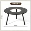 Mesa para Preparar Té del Fabricante con Juego Completo de Equipo, Portátil para Exteriores, Picnic, Camping, Patio, Parrilla para Barbacoa Interior, Estufa