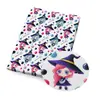 Tela estampada de patrón de calabaza de Halloween con cabeza de fantasma, poliéster-algodón fino o lona de poliéster, tela para ropa de camisa, falda, pijama hecha a mano para bricolaje, sábana, mantel, 1Yc40484