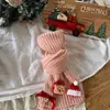 Bufanda Infantil Qiunan Otoño e Invierno Atmósfera Navideña Niños y Niñas Cálida y Resistente al Frío Bufanda Tejida para Bebé