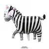 Globos de foil de animales del bosque de dibujos animados decoraciones para fiestas de cumpleaños cocodrilo mono leopardo corona elefante gato globos
