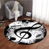 Alfombra redonda de visión estéreo 3D de remolino blanco y negro transfronteriza geométrica para sala de estar dormitorio alfombra arte mesa de centro alfombra de piso