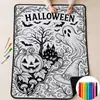 Manta de actividad para padres e hijos para niños, manta de Halloween de venta caliente para bricolaje, transfronteriza para dibujar y garabatear