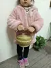 Cesta de Bambú Tejida a Mano Retro para el Hogar con Tapa, Cesta de Bambú Tejida para Verduras, Cesta de Compras, Cesta de Almacenamiento, Estilo Fruta