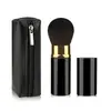 Brocha de Maquillaje Retráctil Grande y Conveniente de Venta Caliente Transfronteriza con Bolsa de Cremallera de Pu Brocha para Rubor de Cangzhou Brocha para Polvo Suelto Brocha para Polvo de Miel