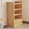 Estantería de almacenamiento de pie, estantería de madera maciza, unidad de almacenamiento de rejilla para uso doméstico, montada en la pared, sala de estar, habitación de niños, armario de almacenamiento simple, estantería