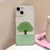 Árvore grande verde oleosa adequada para capa de celular iPhone 17 Pro iPhone 16 Promax novo 15 nicho 14 simples