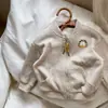 Ropa exterior de otoño estilo coreano para niños, chaqueta con cremallera de dibujos animados para niños y niñas, ropa exterior casual de gofre para primavera y otoño