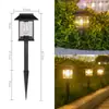 Luzes Solares para Exterior à Prova d'Água Luzes de Jardim Luzes para Paisagismo de Casa/Vila Luzes de Piso para Jardim Luzes Super Brilhantes para Gramado