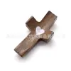 Suministro Directo de Fábrica Nogal Negro Mango de Pulgar en Forma de Cruz Pieza Set de Regalo de Pascua Listo para Stock Transfronterizo