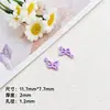 Aleación Hueca Mariposa Doble Colgante Color Pintura para Hornear Pintura para Hornear Dibujos Animados con Cuentas Superficie Lisa Cadena de Teléfono Móvil Pulsera Colgante DIY