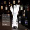 Tubo Negro Ecológico para Beber Popote Taza de Cóctel para el Hogar Barra Especial Popote Negro Curvado Popote Artístico Popote Corto