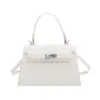 Bolso de Mano Cuadrado Pequeño de Moda al por Mayor para Mujer Verano 2026 Nuevo Bolso de Hombro de Color Sólido con Patrón de Cocodrilo Bolso Cruzado de Moda