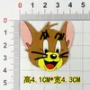 Accesorios para Zuecos DIY Tom y Jerry Flor para Zapato Hebilla de Zapato de Goma Suave Hebilla Decorativa Parche para Funda de Teléfono Móvil