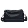 Nova bolsa tiracolo masculina de couro genuíno, bolsa de ombro casual e versátil, design vertical, couro bovino de flor integral, pequena mochila, bolsa para celular feminina, moderna