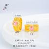 Anillo Huevo de Paloma con Incrustaciones de Diamantes Dorados Brillantes Sifeng Pu Zuo Mismo Estilo Anillo de Dedo Ancho para Mujer Estilo Medio-Viejo con Perlas