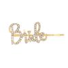 INS Simples Noiva Liga Diamante Letras Noiva Um-caractere Clipe Criativo All-match Casamento Grampo de Cabelo Cross-border Atacado Mulheres