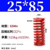 Mola helicoidal de compressão de fio plano forte retangular padrão japonês para molde de alta temperatura vermelha 65mn TM spring SWM carga 6