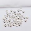 Espaciador de platillo volador brillante de oro de 18 quilates que conserva el color, cuentas de pulsera de 3 mm y 4 mm, accesorios para pulseras de bricolaje, material de cuentas de cuerda