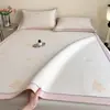 2025 Nuevo Tapete Suave de Burbujas de Seda Fresca Jacquard Tricolor 120*200cm Tapete Juego de Dos Piezas Helado