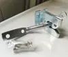 Cerradura táctil de valla de estacas pestillo automático pestillo de puerta de madera de valla cerradura de golpeo de hierro granja exterior corral para cerdos inserto para puerta de mascota