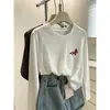 Camiseta fina de manga larga para mujer con cuello redondo y estampado de copos de nieve, con un diseño único y elegante, versátil como capa base, perfecta para el otoño de 2026