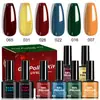 Set de Geles para Uñas Limegirl Puntas para Uñas Navidad 6 Colores Nuevo Cat Eye Nail Art Set de Geles para Uñas Barbie