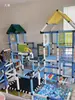 Dispositivo de Entrenamiento Sensorial Combinado Multifuncional para Niños, Escalera de Escalada para Interiores para Bebés e Infantes