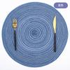 Sousplat Personalizado Fio de Algodão Simples Escandinavo Doméstico Tapete de Isolamento Sousplat Tecido Redondo Resistente a Alta Temperatura Tapete de Mesa Porta-copos Lote