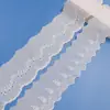 Encaje de Algodón, Hilo de Algodón, Encaje Bordado Perforado por un Lado, Accesorios para Faldas de Ropa Infantil, Diadema, Accesorios de Encaje Solubles en Agua, Encaje