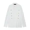 Aliexpress Comércio Exterior 2026 Primavera e Outono Novo Moda Feminina Transfronteiriça Europeia e Americana Top Camisa Elegante com Detalhe de Nó