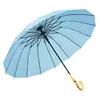 Guarda-chuva Japonês Longo de 16 Varetas, Design Fresco e Simples Estilo Floresta, Guarda-chuva de Proteção Solar, Guarda-chuva Transfronteiriço em Estoque para Atacado