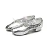 Zapatos de baile con cordones para profesores, tacón medio, para adultos, con suela suave y brillante, para práctica de ballet, baile latino y baile folclórico.
